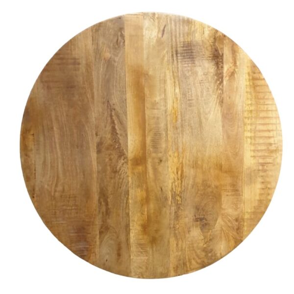 Mango massief rond tafelblad 130 foto 1