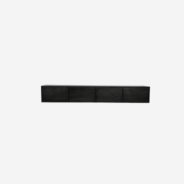 Zwevend Tv meubel Vision Black | 240 cm foto 1