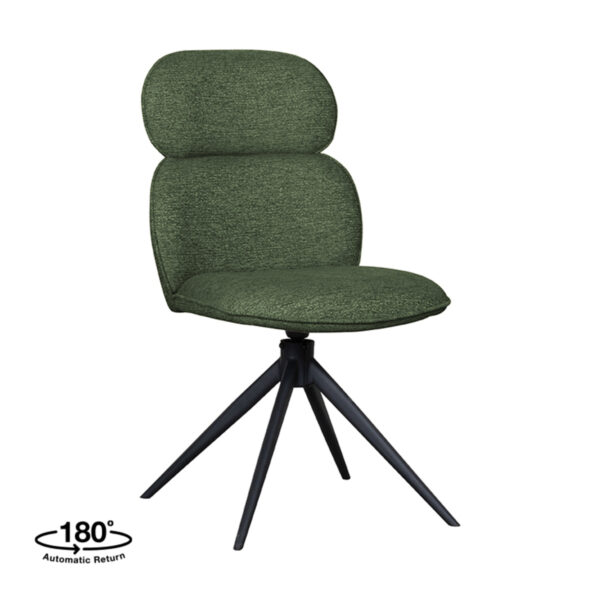 LABEL51 Eetkamerstoel Finn – Forest – Boucle foto 1