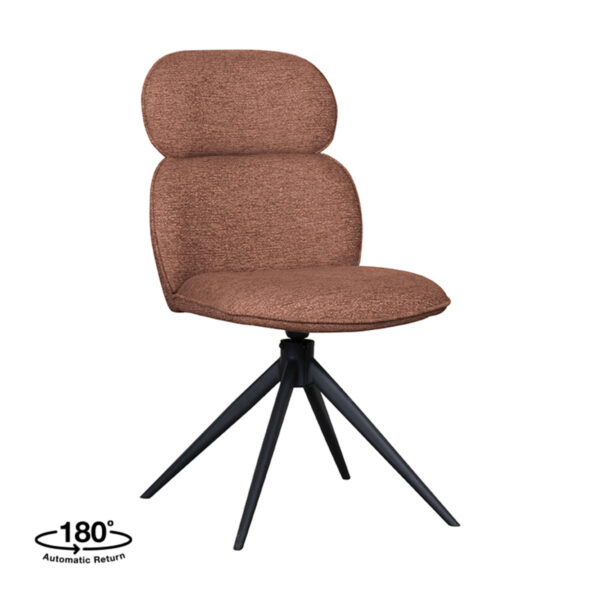 LABEL51 Eetkamerstoel Finn – Coral – Boucle foto 1