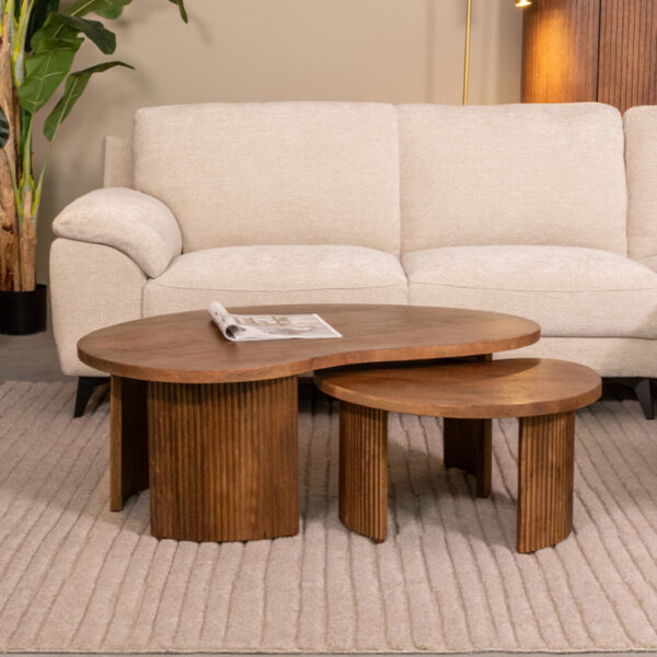 LABEL51 Salontafel Timon – Nature – Mangohout – 100 cm foto 1