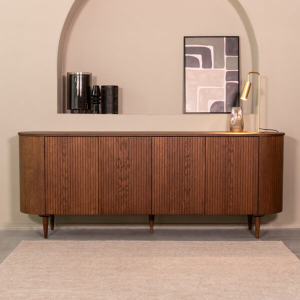 LABEL51 Dressoir Oliva – Walnoot – Eiken – Dressoir 220 cm foto 1