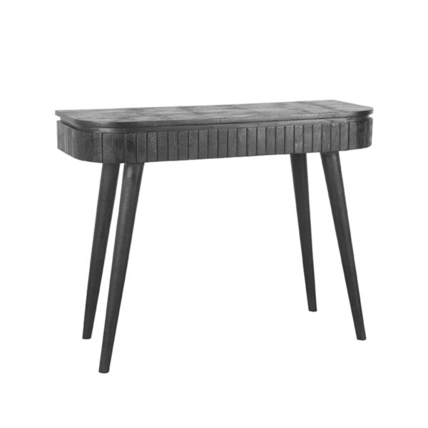 LABEL51 Bureau Nils – Zwart – Mangohout – 100 cm foto 1