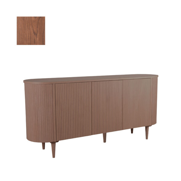 LABEL51 Dressoir Oliva – Walnoot – Eiken – Dressoir 180 cm foto 1