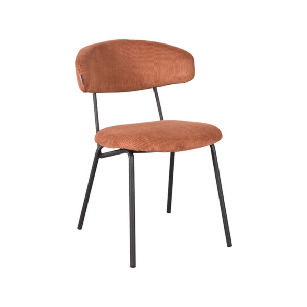 LABEL51 Eetkamerstoel Zack – Rust – Ribcord foto 1