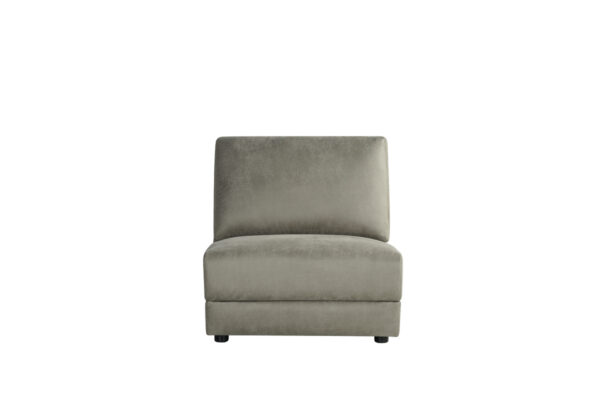 LABEL51 Bank Tivoli – Taupe – Micro Suede – 1,5-Zits Zonder Arm foto 1