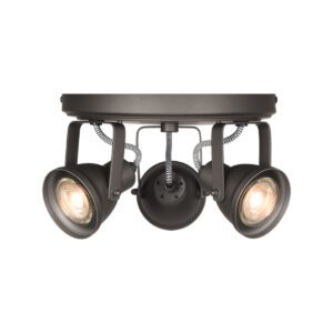 LABEL51 Spot Max led - Burned Steel - Metaal - 3 Lichts