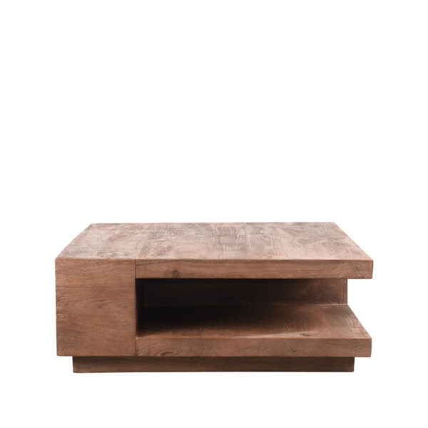 LABEL51 Salontafel Square – Espresso – Mangohout – 80 cm foto 1