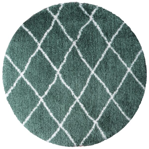 Vloerkleed Jeffie Green Rond ø120 cm foto 1