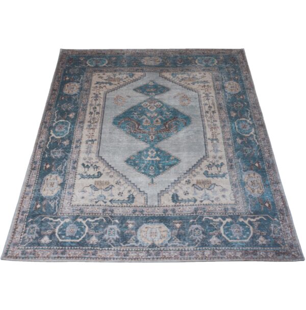 Vloerkleed Karaca Blue 03 – 160 x 230 cm foto 1
