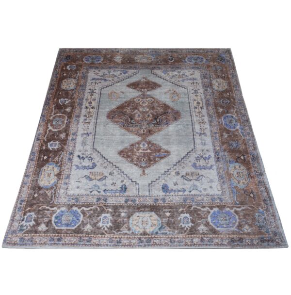 Vloerkleed Karaca Purple/Brown 07 – 70 x 140 cm foto 1
