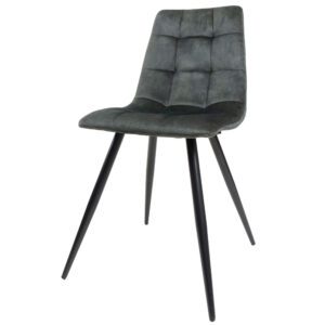 Eetkamerstoel Galgary Army Green 21 - Vintage Velvet