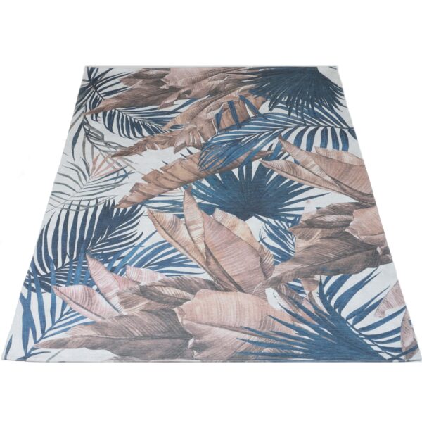 Vloerkleed Palm Blue 70 x 140 cm foto 1