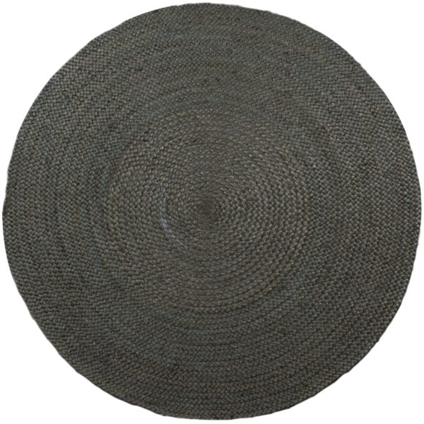 Vloerkleed Jute Rond Army Green ø120 cm foto 1