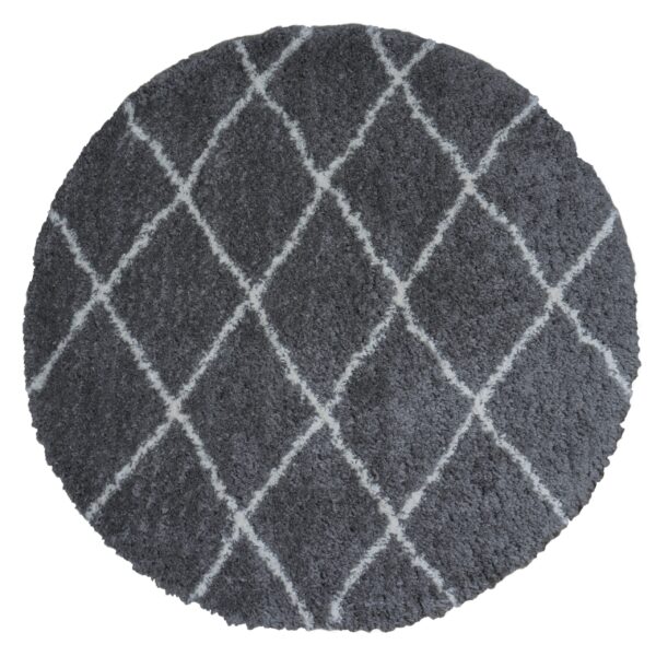 Vloerkleed Jeffie Grey Rond ø200 cm foto 1