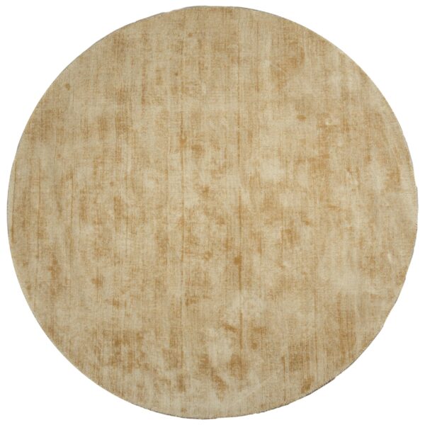 Karpet Viscose Rond Oker ø200 cm foto 1