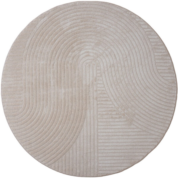 Vloerkleed Ella Beige Rond ø160 cm foto 1