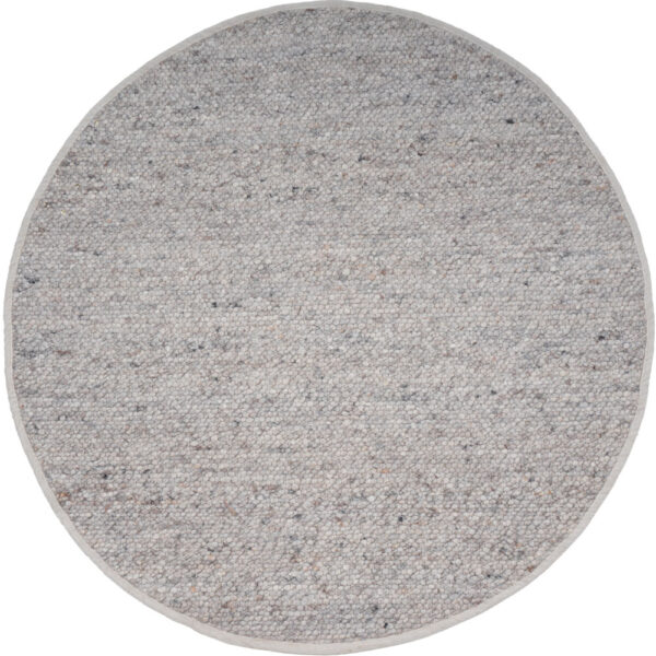 Vloerkleed Stone Licht Grijs 421 – Rond ø160 cm foto 1