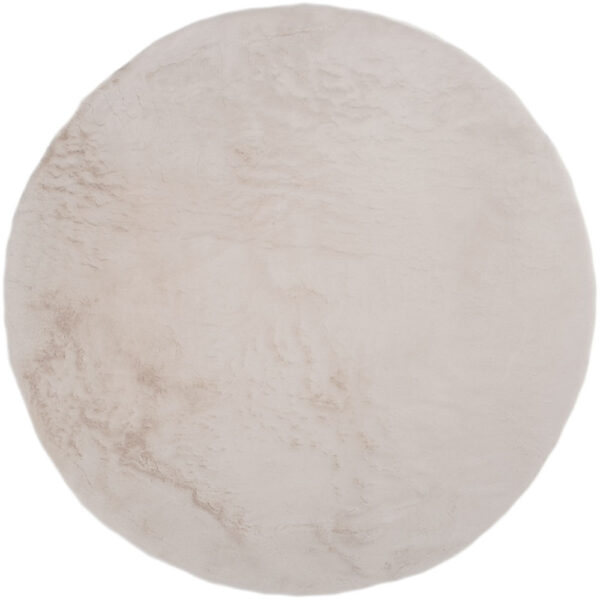 Vloerkleed Velluto Beige – Rond ø160 cm foto 1