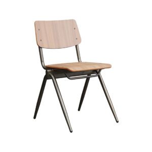 LABEL51 Eetkamerstoel Solid - Bruin - Hout