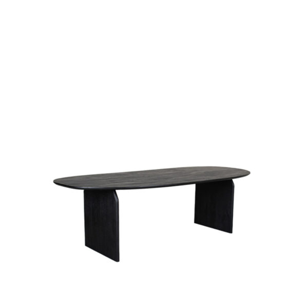 LABEL51 Eetkamertafel Cooper – Zwart – Mangohout – 210×110 cm foto 1