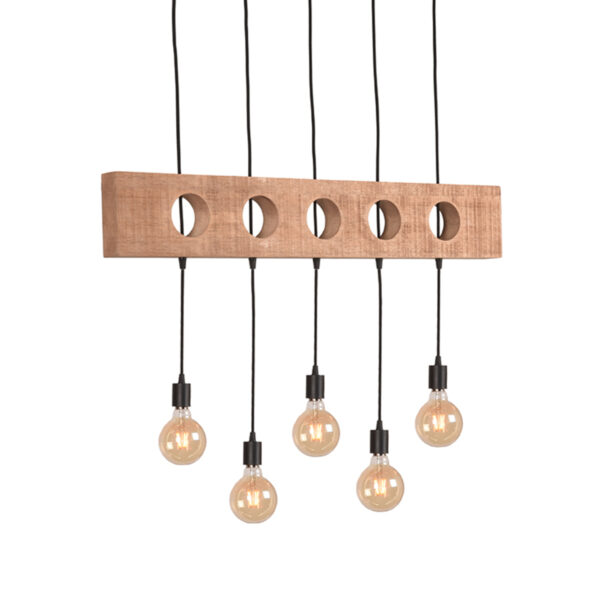 LABEL51 Hanglamp Timber – Zwart – Metaal foto 1