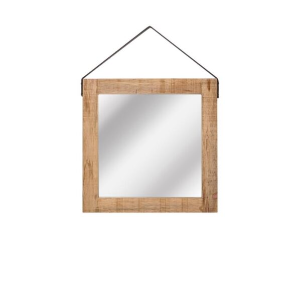 LABEL51 Spiegel – Naturel – Mangohout – 60×60 cm foto 1