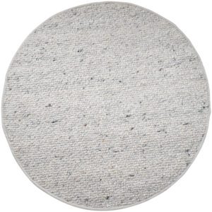 Vloerkleed Steve Licht Grijs Rond ø200 cm
