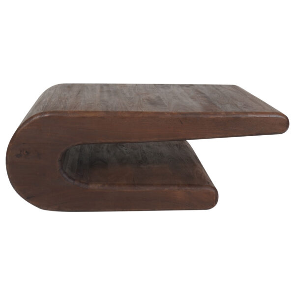 Salontafel Maan – Espresso Mangohout – 110 x 60 cm foto 1