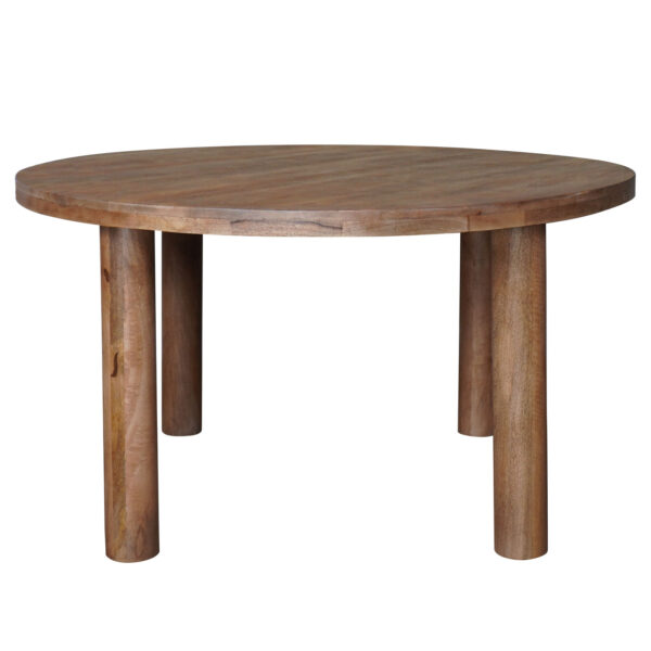 Eettafel Tias ø140 cm – Mangohout foto 1