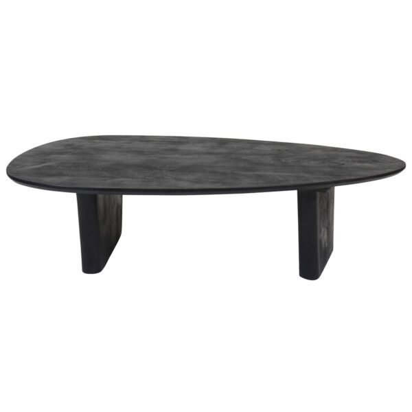 Salontafel Rudo 135 x 75 cm – Zwart Mangohout foto 1