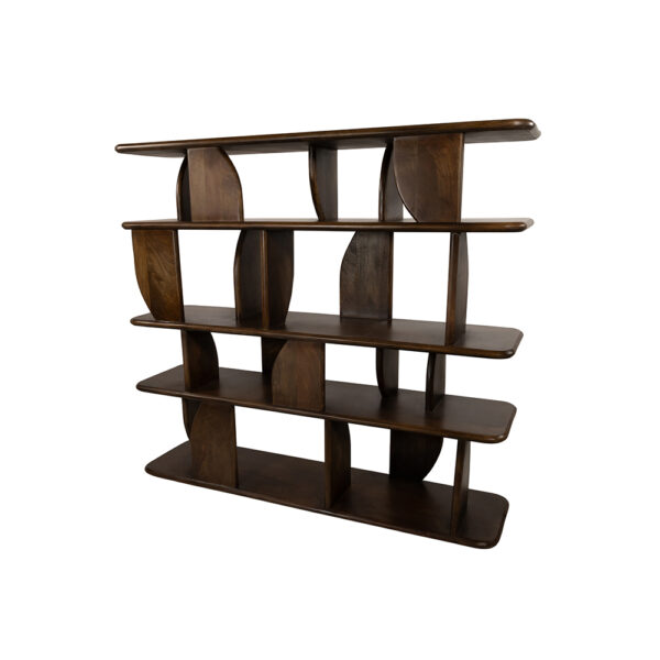 Oregano boekenkast 140, Mango Brown Walnut foto 1