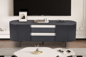 TV meubel 'Lagos' 160 cm Decor Donkerbruin (2c)
