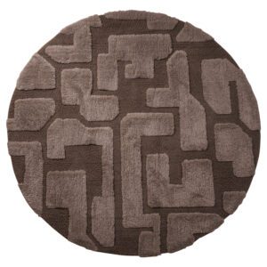 Vloerkleed Liana Bruin 160cm rond
