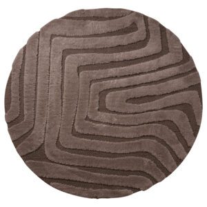 Vloerkleed Lima Bruin 160cm rond