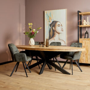 Eetkamertafel Denver | Ovaal | Mangohout | 240 cm