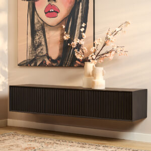 Zwevend tv meubel Madison Black | 160 cm