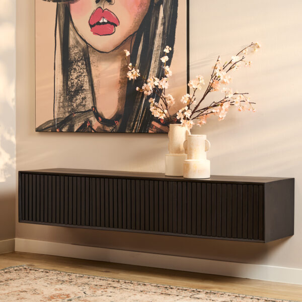 Zwevend tv meubel Madison Black | 160 cm foto 1