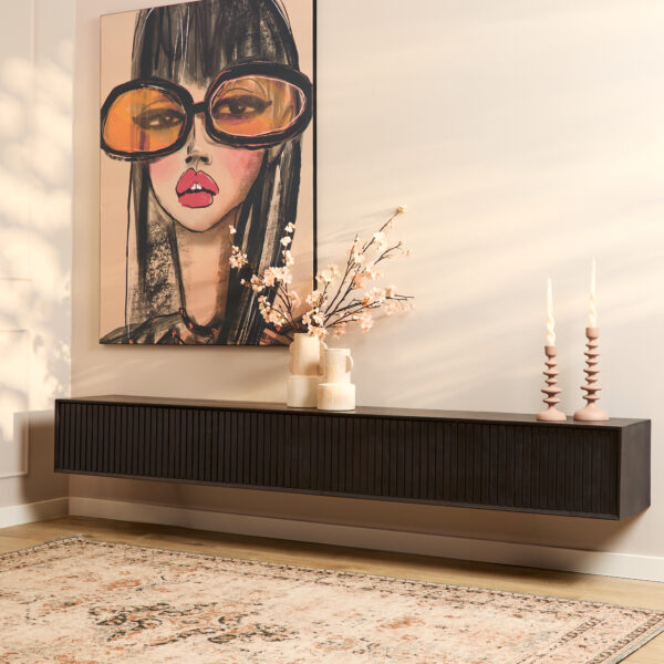 Zwevend tv meubel Madison Black | 240 cm foto 1