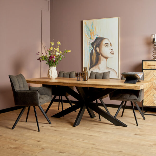 Eetkamertafel Denver | Rechthoek matrixpoot | 200 cm foto 1