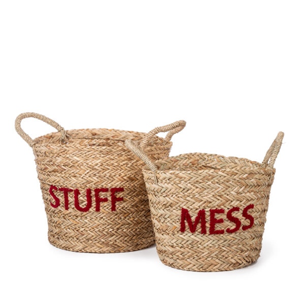 Messy & stuff, set manden coral red foto 1