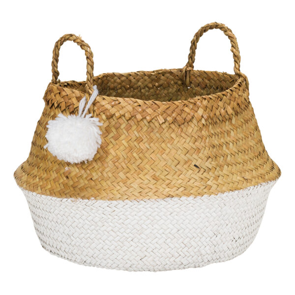PomPom, maat M wit mand zeegras foto 1
