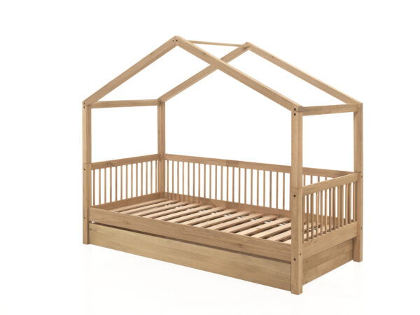FORREST huisbed met rolbed in eik. foto 1