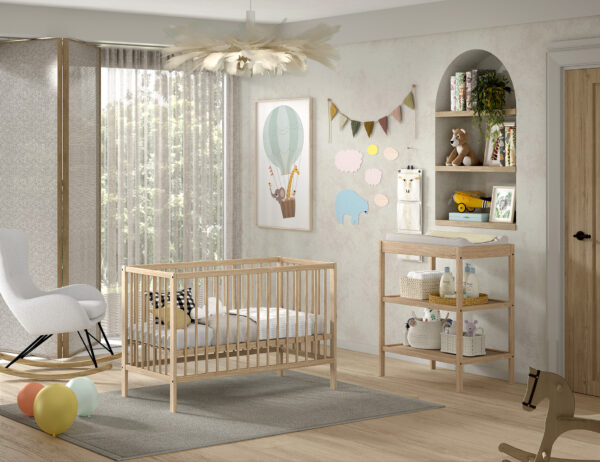 DINO babybed en verzorgingstafel foto 1