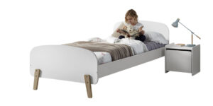Deze KIDDY combinatie in wit bestaat uit een bed (90x200) en bijhorend nachtkastje.