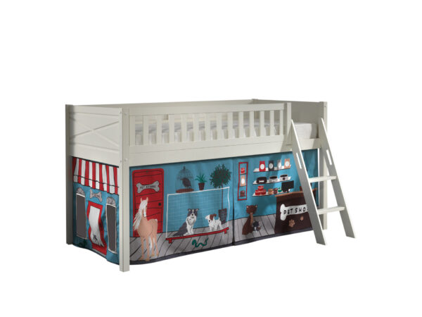 Deze SCOTT combinatie bestaat uit de hoogslaper en het PET SHOP speelgordijn. foto 1