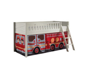 Deze SCOTT combinatie bestaat uit de hoogslaper en het FIRE TRUCK speelgordijn.