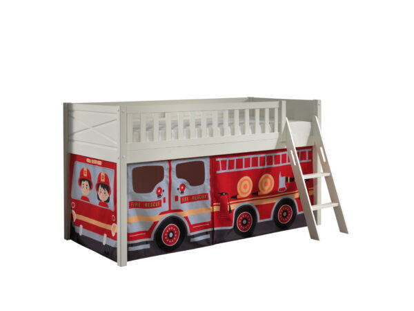 Deze SCOTT combinatie bestaat uit de hoogslaper en het FIRE TRUCK speelgordijn. foto 1