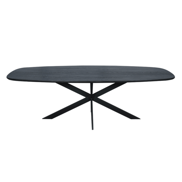 Eiken eettafel Ferris | Deens Ovaal 240 cm | Zwart foto 1
