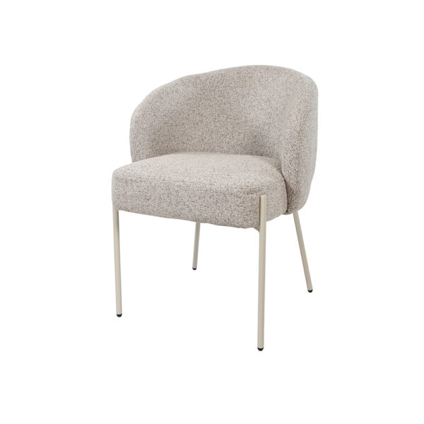 Adele – eetkamerstoel – beige poten – Puente – Stone 09 foto 1